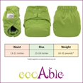 thumbnail image 2 of Reusable Waterproof Diaper Cover Shell: for Baby Prefold Cloth Diapers, Flats or Inserts (Sky Adventure), 2 of 3