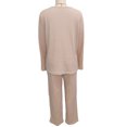 thumbnail image 2 of Conjunto de pijama de manga larga para mujer, pijama de dos piezas para mujer, conjunto de pijama de manga larga para mujer, top de manga larga, pantalones, ropa de dormir, instalación sin esfuerzo, 2 of 3