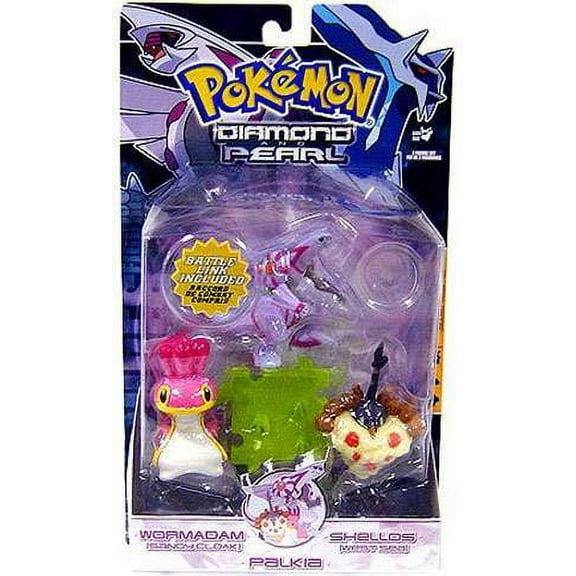 Pokemon Series 5 Palkia, Shellos West & Wormadam (Sandy Cloak) Figure 3-Pack