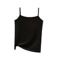 thumbnail image 3 of Feancey Ribbed Camisole Tops for Women Soft Casual Spaghetti Strap Sleeveless Shirts Solid Color Base Layer Tank Top Comfy Cami Shirt Black M, 3 of 6