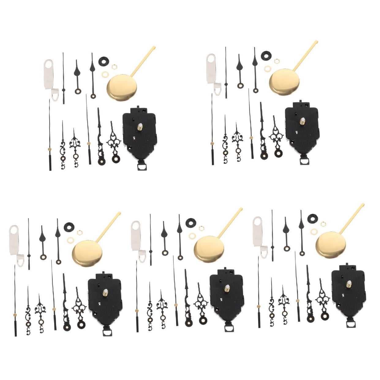 unbranded 5 Sets Clock Mechanism Clock Motor Mute Clock Replacement Wall Clock Part