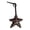 Coffee, variant on Keychain Pendant, Hand-Stitched Rivets Imitation Leather Star Shape Bag Charm Keys Suitcases Accessory