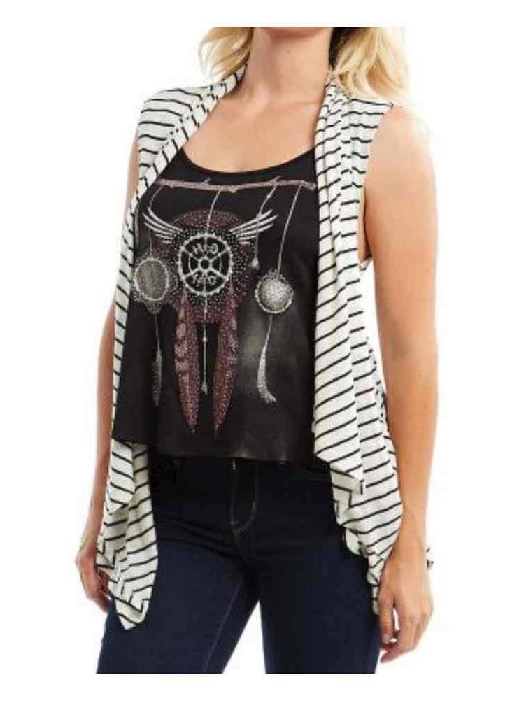 Sleeveless Cardigan, Ivory 
