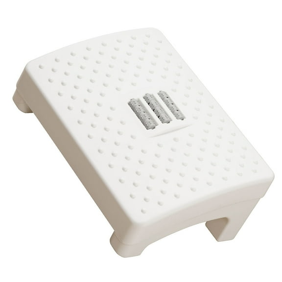 Hemoton Foot Rest Footstool Roller Massage Office Work 40x26.5cm White