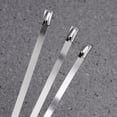 thumbnail image 3 of MasteelfCA BESTOMZ 100 Pcs 4.6mm*300mm Attaches à Fermeture Éclair en Acier Inoxydable, 3 of 8