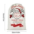 thumbnail image 5 of Christmas Large Canvas Gift Bag, Drawstring Santa Burlap Sack Reusable Personalized Cloth Pouch for Xmas Presents Package, Party Supplies, Hoilday Decoration, 5 of 5