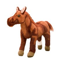 BESTSKY Horse Toys,30cm Realistic Design Horse,Soft Plush Adjustable Legs Horse Stuff,Style1