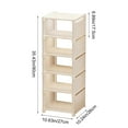 thumbnail image 3 of Uuiauoio Vertical Narrow Tall Shoe Rack for Front Door Entrance,Sturdy Shoe Rack Organizer for Closet Entryway, Storage Shelf, Space Saving Stackable Shoe Tower, 3 of 6