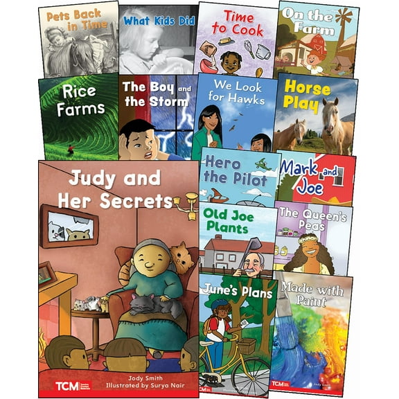 Decodable Books Grade 1 Set 2: 15-Book Set