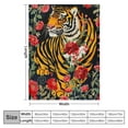 thumbnail image 4 of Nawypu Multi-Size Blanket Tiger Art Throw Blankets for Couch Soft Fluffy Cozy Warm Luxury Flannel Blanket Teens Size for Women Boys Girls Gifts Medium, 4 of 6