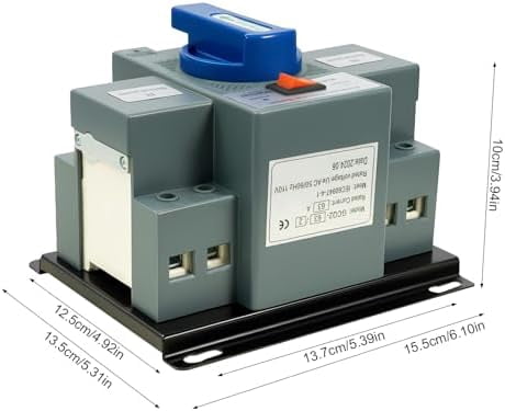 Dual Power Automatic Transfer Switch,Generator Transfer Switch,Dual Power Automatic Transfer Switch 50HZ/60HZ 2P 63A Dual Power Generator Changeover Switch 110V