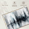 thumbnail image 6 of Elephant Stock Indigo Harbor Lights Wall Art - Horizontal Canvas Wall Art - Living Room Wall Decor - Abstract Canvas - Black And Gray Decor By Nan - 45" x 30", 6 of 8