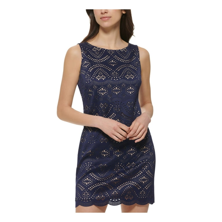 Jessica howard scalloped lace shift dress cheap