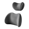 thumbnail image 4 of Kit de cojín para coche, almohada cervical para coche, almohada lumbar universal de alto rendimiento para Gris, 4 of 9