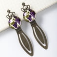 thumbnail image 3 of Grapes Vintage Copper Crown-Shaped Bookmarks Stainless Steel Set of 2 Reading Accessories Bookmarks Book Accessories Gift, 3 of 5