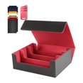 thumbnail image 2 of Caja para baraja de cartas Caja para naipes Caja para naipes coleccionable estándar Capacidad para 1800 cartas con 8 divisores para cartas Contenedor Rojo, 2 of 8