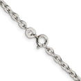 thumbnail image 3 of 925 Sterling Silver Cable Chain Styles Necklace 2.75 mm Flat Link 16 inch, 3 of 4