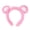 Pink, variant on SmartBy Bear Ears Headband Halloween Christmas Cosplay Fluffy Hair Band Animal Ears Headwear Costume Accessory