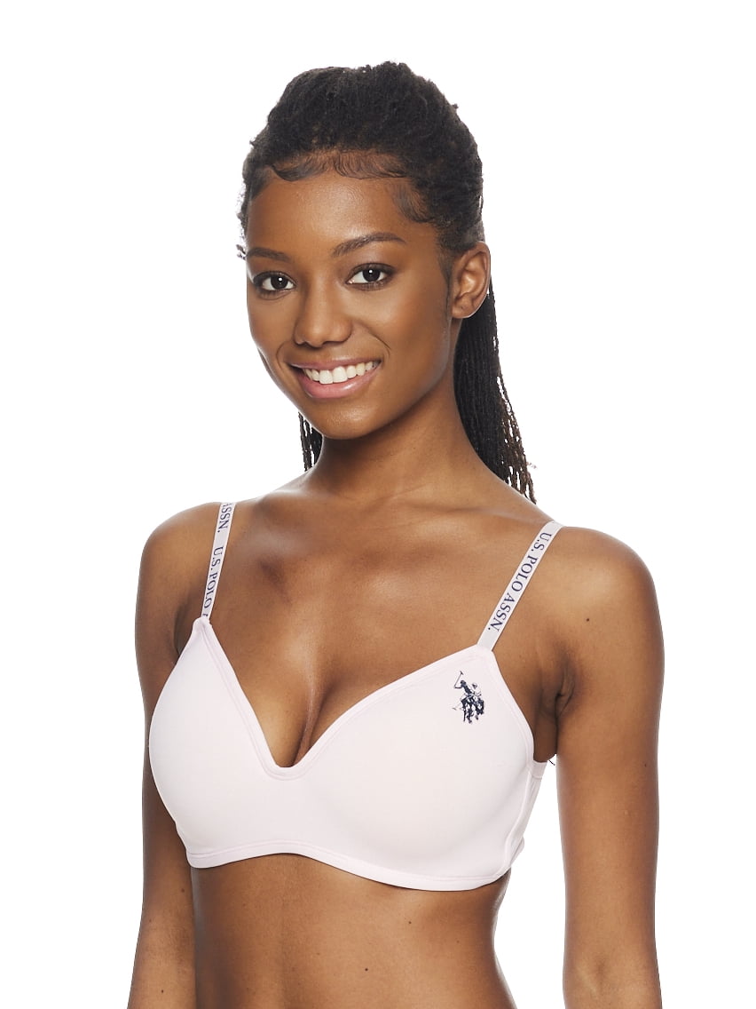 U.S. Polo Assn. Women's Wire Free Microfiber Push Up Bras, 3-Pack, Sizes 32A-38DD