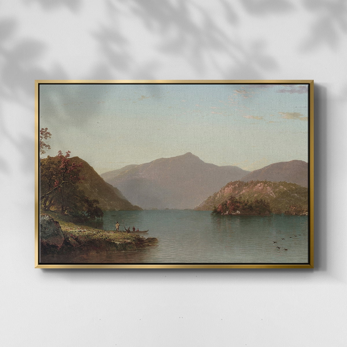 Vintage Landscape-CCCXXXVIII By Wexford Home Framed in Gold Wood Gallery Wrapped Canvas 17 in. x 25 in.