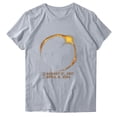 thumbnail image 3 of Hvyesh Total Solar Eclipse Print T-Shirt for Women Round Neck Short Sleeve Black White Red Gray Tops,Women Tshirts Under $10, 3 of 3
