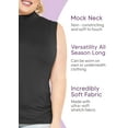thumbnail image 4 of Stretch Is Comfort Women's Plus Oh so Soft Sleeveless Mock Neck Top | Adult Xlarge-4x, 4 of 6