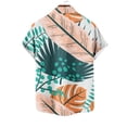 thumbnail image 4 of Qiopertar Liquidation à Moins de 5$ Chemise Décontractée Hawaïenne à Col Rabattu Imprimé Manches Courtes Boutonnée en Solde, 4 of 4
