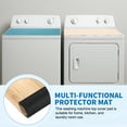 thumbnail image 6 of Washer and Dryer Top Protector Mat 16" x 12", 2Pack - Non-Slip, Quick Drying Rubber Washing Machine Top Cover Pad for Home Kitchen Laundry Room, Wood Grain, 6 of 6