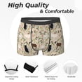 thumbnail image 2 of Men's Boxer Briefs, Painted Cute Goat Flower Soft Comfy Mens Underwear Boxer Briefs Breathable With Widen Waist, 2 of 7