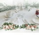 thumbnail image 5 of Guirnalda De Botín Floral Sunnimix Ratán De Rosas Artificiales Decoración Blanco Rosa, 5 of 7