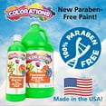 thumbnail image 3 of Colorations Paraben-Free Fluorescent BioColor Paint- Neon Pink, 1 Gallon, 3 of 3