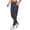 Smoke Blue, variant on RBX Active Women's Ribbed Side Woven Ankle Pant With Pockets