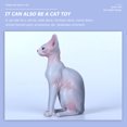 thumbnail image 2 of Cat Ornament Kids Decor Micro Toys Figurines Statue Desktop Plastic Simulated Hairless Child, 2 of 6