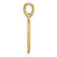 thumbnail image 5 of Diamond2Deal 14K Yellow Gold Fancy Letter O Pendant for Women (L- 0.66 inch), 5 of 6