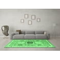 thumbnail image 3 of Ahgly Company Indoor Rectangle Geometric Emerald Green Traditional Area Rugs, 8' x 12', 3 of 4