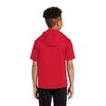 thumbnail image 2 of Sport Tek Teen Unisex Regular Plain Short Sleeves Pullover Deep Red Small, 2 of 4