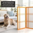 thumbnail image 5 of Red Lantern 3 ft. Short Double Cross Shoji Screen - Honey - 4 Panels, 5 of 6