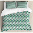 thumbnail image 1 of Duvet Cover Sets, Abstract Design Tropical Hawaiian Island Foliage, Bedding Set, 1 of 3
