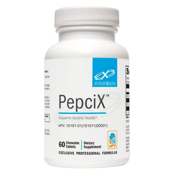 XYMOGEN PepciX - Zinc Supplements - Zinc L Carnosine Supplement to Support Gut Health and Digestive Health - Acid Reflux Medicine   Gut Support (60 Tablets)