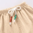 thumbnail image 5 of Babcutegg Toddler Girls Pants Wide Leg Side Pockets Elastic Waist Outwear for Girls Khaki, 5 of 5