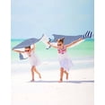 thumbnail image 3 of Dark Blue Striped Beach Towels Oversized Super Absorbent, Modern Beige Geometric Country Lightweight Bath Towel Quick Dry Sets For Bathroom/Pool/Rv Camping/Beach Play/Gym Room/Picnic 23"x47", 3 of 8