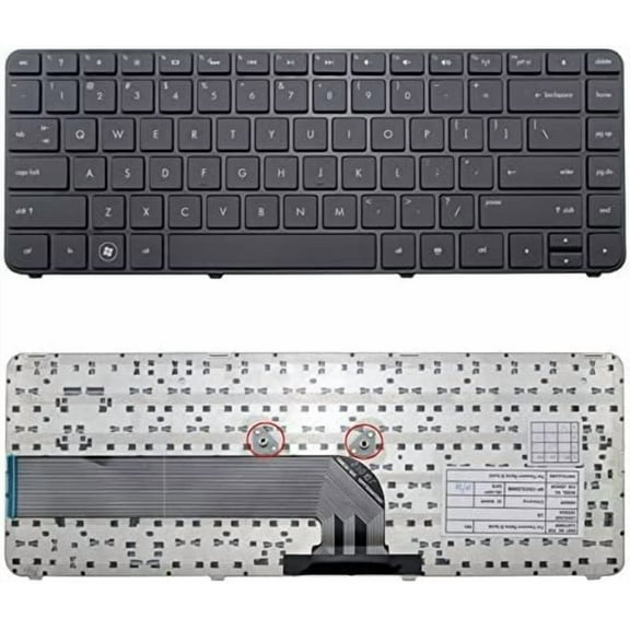 New Laptop Keyboard (with Frame) Replacement for HP Pavilion dm4-3000 dm4-3100 dm4t-3000 dm4-3007xx dm4-3013cl dm4-3050us dm4-3052nr dm4-3055dx US Black Color