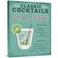 thumbnail image 1 of Global Gallery's 'Classic Cocktail Gin and Tonic' By Michael Mullan Stretched Canvas Wall Art, 1 of 4