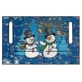 thumbnail image 2 of XYZCANDO Christmas Golfing Snowman 2-Seat Golf Cart Seat Cover - Non-Slip Washable Terry Cloth with 4 Pockets, Universal Fit for EZGO Club Car, 2 of 8
