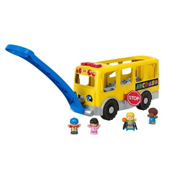 Fisher-Price Little People Gros Autobus Scolaire Jaune - Édition Bilingue Âges 1-5