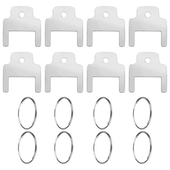 8pcs 770301 Paper Towel Dispenser Keys,Toilet Paper Dispenser with 8 Key Rings Paper Towel Holder Key Tissue Box Key