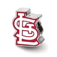 thumbnail image 1 of LogoArt Logo Art SS500CRD Argent Sterling MLB St. Louis Cardinaux Émaillé Logo Perle, 1 of 1