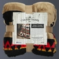 thumbnail image 5 of Carstens, Inc. Ultra Premium Super Soft Plush Sherpa Fleece Oversized Throw Blanket 54" x 68", Bear Trails Black, 5 of 7