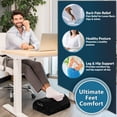 thumbnail image 3 of Foot Rest ComfiLife, espuma viscoelástica de altura ajustable, color negro, 3 of 8