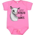 thumbnail image 3 of Inktastic Easily Distracted by Goats Cute Goat Boys or Girls Baby Bodysuit, 3 of 5